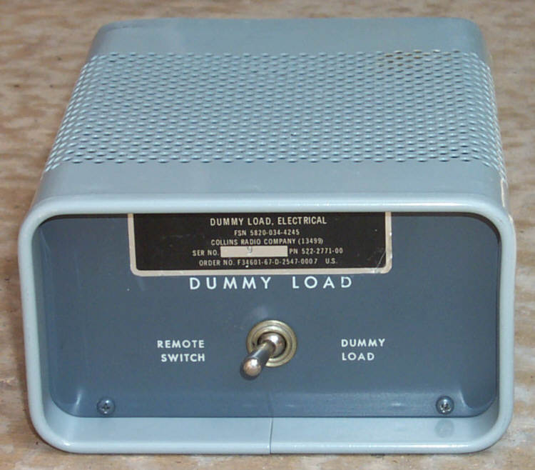 Front of Military DL-1 Dummy Load