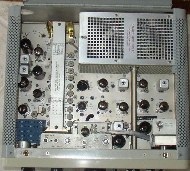 Inside Top of KWM-2A Transceiver